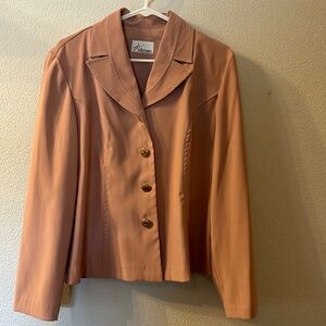 VTG Dani Michaels pink blazer size is cut out